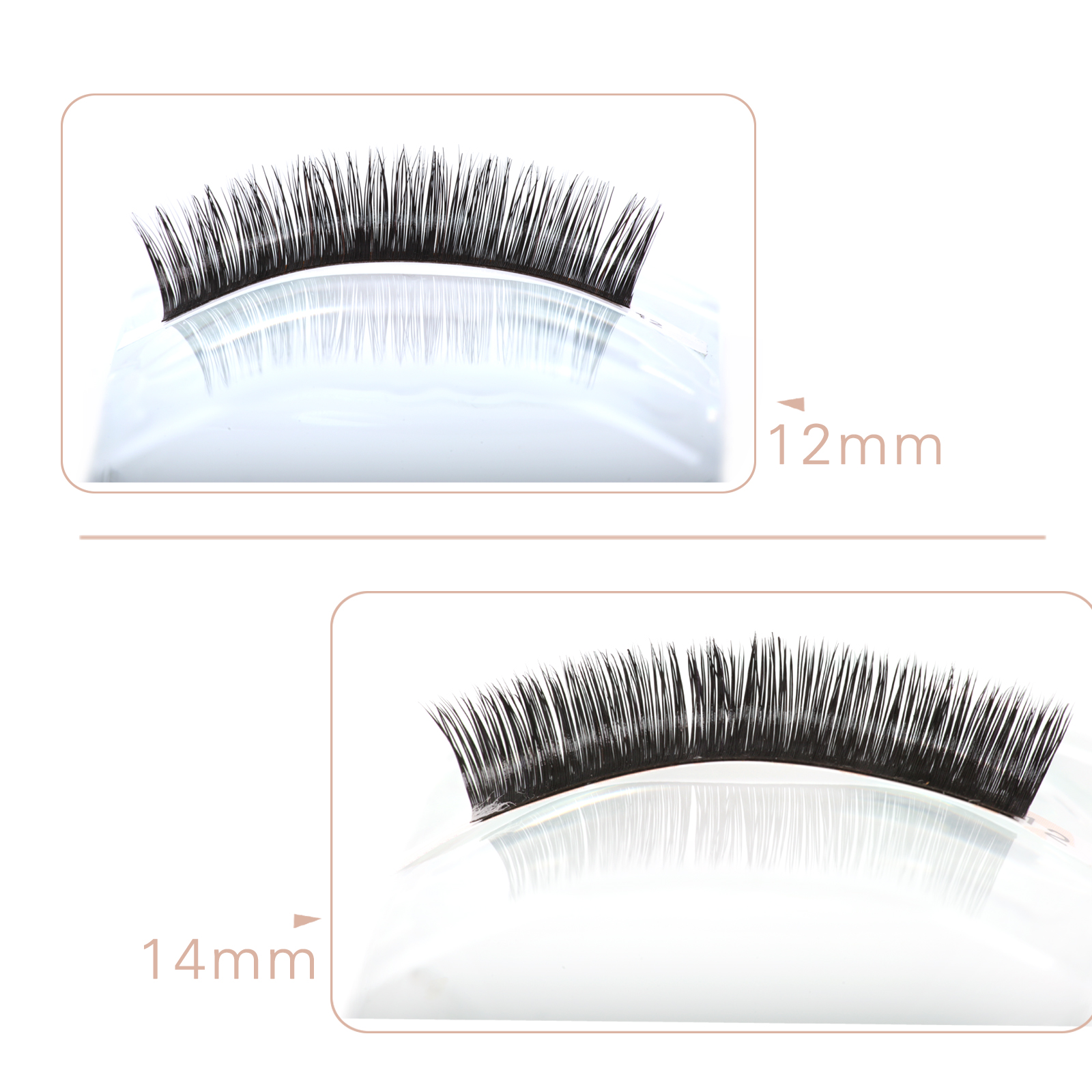 Real Mink Fur Lash Individual Eyelash Extension Most Popular Specification JE58
